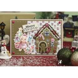 (SB10814)3D Push-Out - Yvonne Creations - Christmas Scenery - Gingerbread