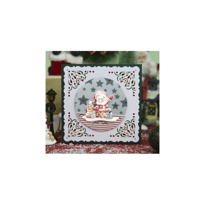 (CDEVE007)Card Deco Essentials - Vellum - Stars Green