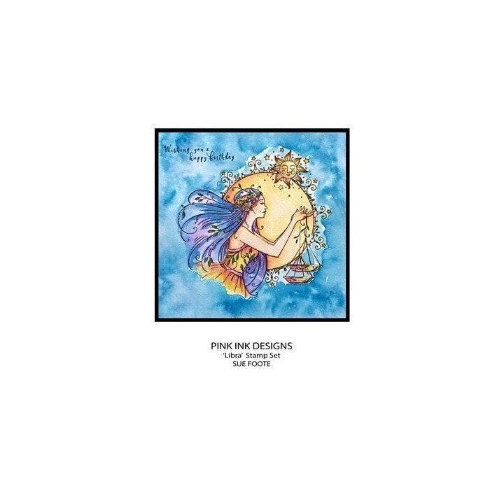 (PI232)Pink Ink Designs Libra "The Intellectual" A5 Clear Stamps