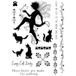 (PI241)Pink Ink Designs Puss In Boots A5 Clear Stamps