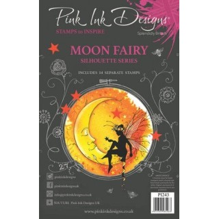 (PI243)Pink Ink Designs Moon Fairy A5 Clear Stamps