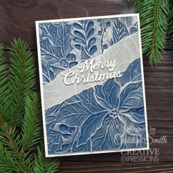 (EF3D-066)Creative Expressions Sue Wilson 3D Embossing Folder Poinsettia Bliss
