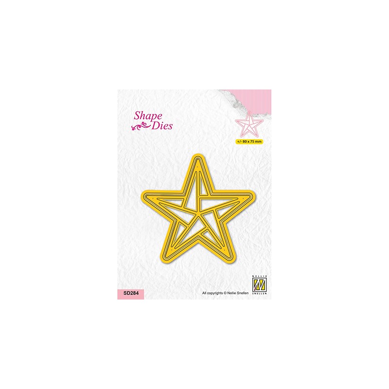 (SD284)Nellie's shape dies Stars Origami