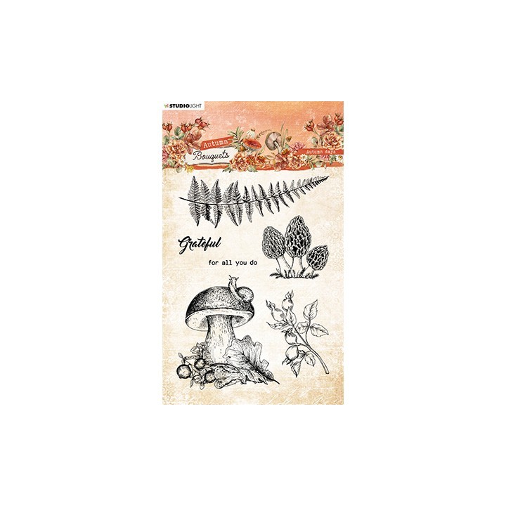 (SL-AB-STAMP508)Studio light Clear stamp  Autumn days Autumn Bouquet nr.508