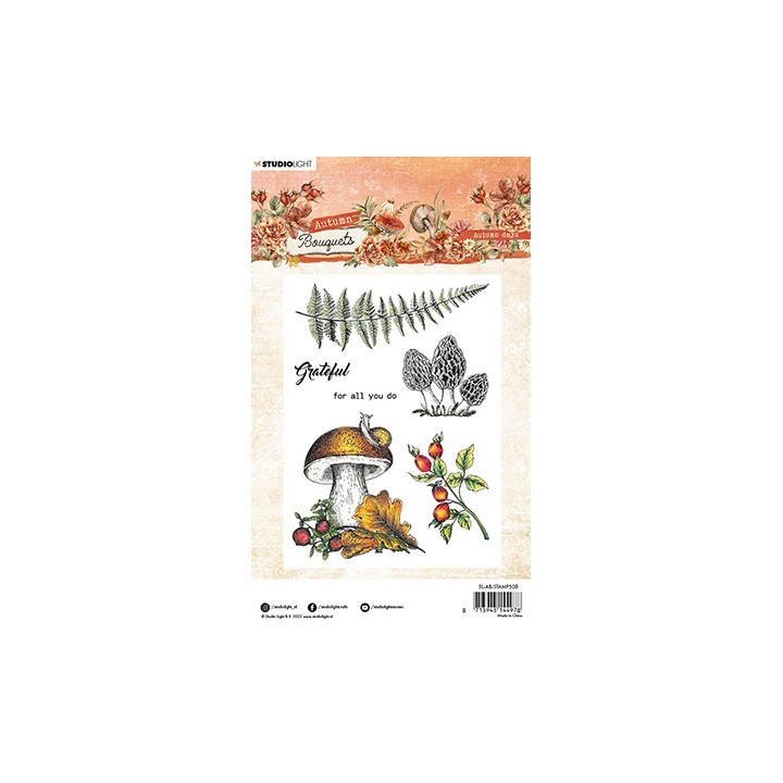 (SL-AB-STAMP508)Studio light Clear stamp  Autumn days Autumn Bouquet nr.508