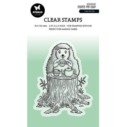 (BL-ES-STAMP533)Studio light BL Clear stamp Time for tea By Laurens nr.533