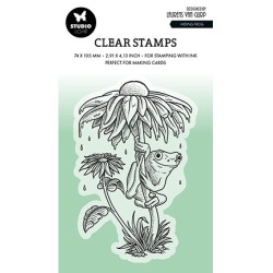 (BL-ES-STAMP534)Studio light BL Clear stamp Hiding frog By Laurens nr.534