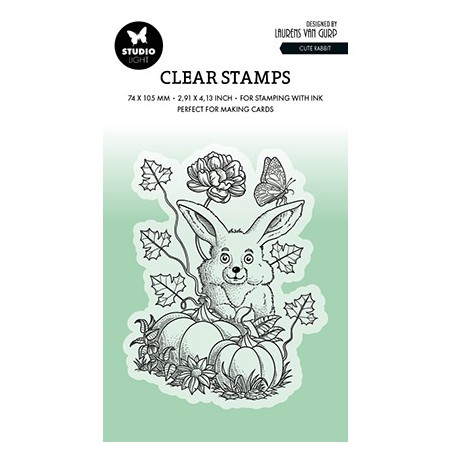 (BL-ES-STAMP535)Studio light BL Clear stamp Cute rabbit By Laurens nr.535