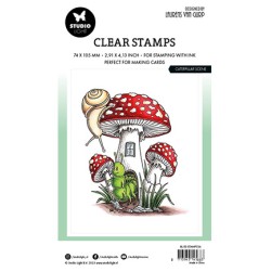(BL-ES-STAMP536)Studio light BL Clear stamp Caterpillar scene By Laurens nr.536