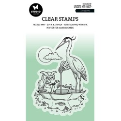 (BL-ES-STAMP537)Studio light BL Clear stamp A wise owl By Laurens nr.537