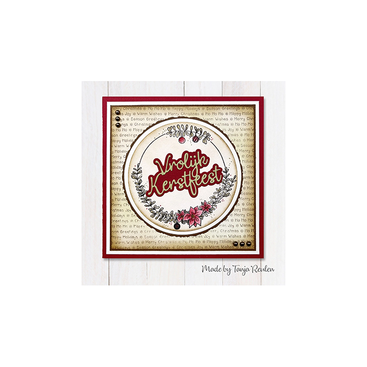 (NCCS051)Nellie's Choice Clear stamps Wreath