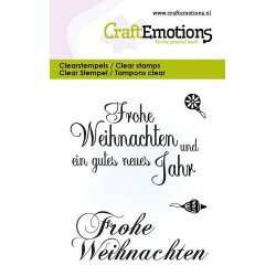 (5046)CraftEmotions Clearstamps 6x7cm - Weihnachtstext D