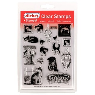 (CS-805)Stieber clearstamp Cats