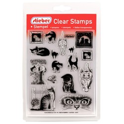 (CS-805)Stieber clearstamp Cats