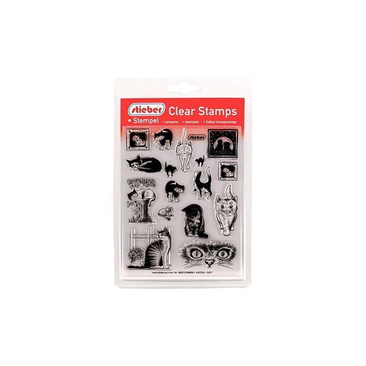 (CS-805)Stieber clearstamp Cats