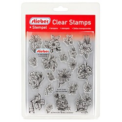 (CS-852)Stieber clearstamp Small Blossoms