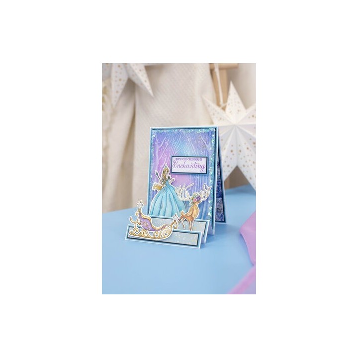 (S-SQ-3D-EF5-ENFO)Crafter's Companion Sara Signature The Snow Queen 3D Embossing Folder Enchanted Forest