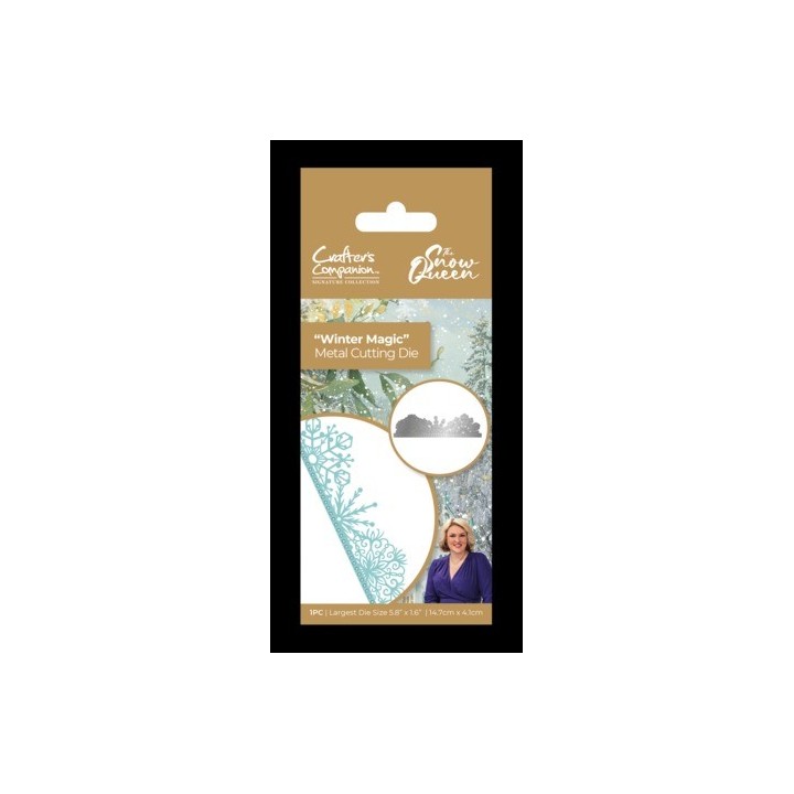(S-SQ-MD-WMAG)Crafter's Companion Sara Signature The Snow Queen Metal Die Winter Magic