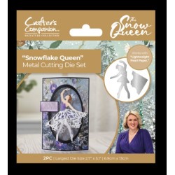 (S-SQ-MD-SNQU)Crafter's Companion Sara Signature The Snow Queen Metal Dies Snowflake Queen