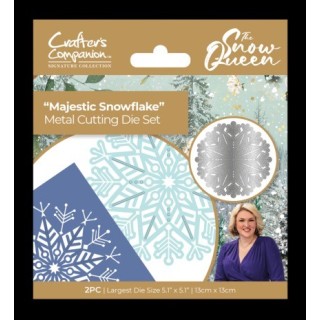 (S-SQ-MD-MASN)Crafter's Companion Sara Signature The Snow Queen Metal Die Majestic Snowflake