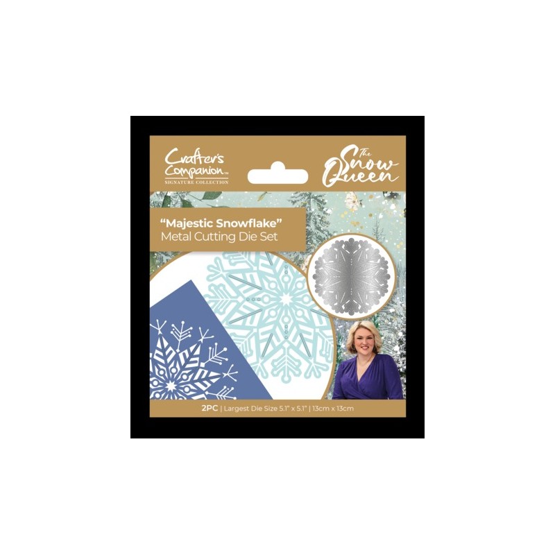 (S-SQ-MD-MASN)Crafter's Companion Sara Signature The Snow Queen Metal Die Majestic Snowflake