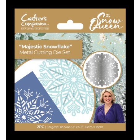 (S-SQ-MD-MASN)Crafter's Companion Sara Signature The Snow Queen Metal Die Majestic Snowflake