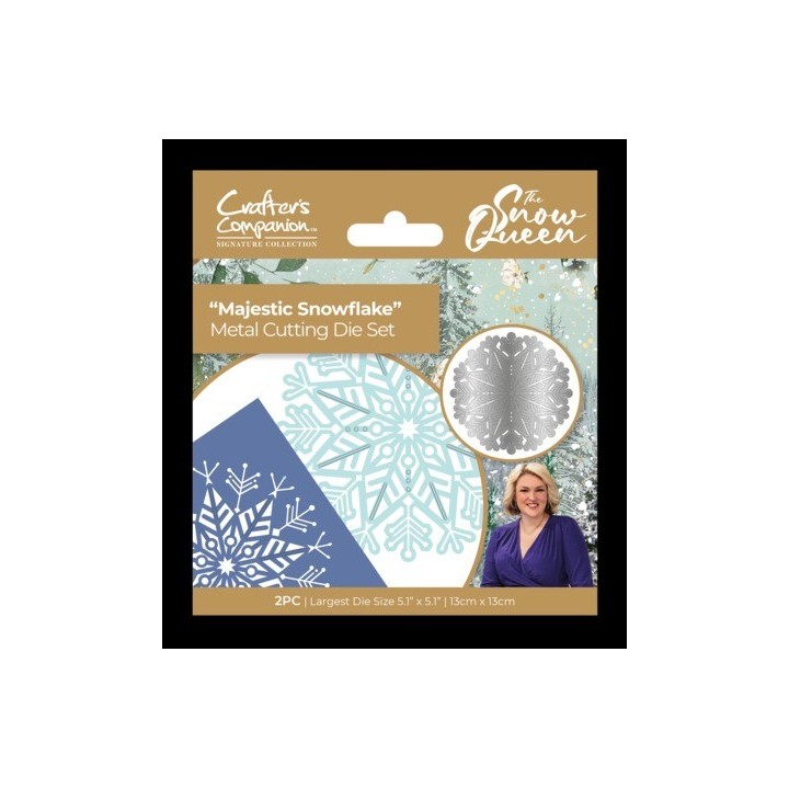 (S-SQ-MD-MASN)Crafter's Companion Sara Signature The Snow Queen Metal Die Majestic Snowflake