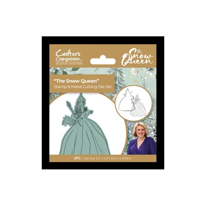 (S-SQ-STD-TSNQ)Crafter's Companion Sara Signature Stamp and Die The Snow Queen
