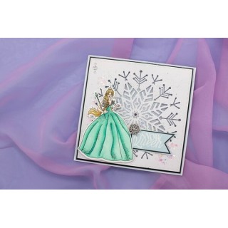 (S-SQ-STD-TSNQ)Crafter's Companion Sara Signature Stamp and Die The Snow Queen