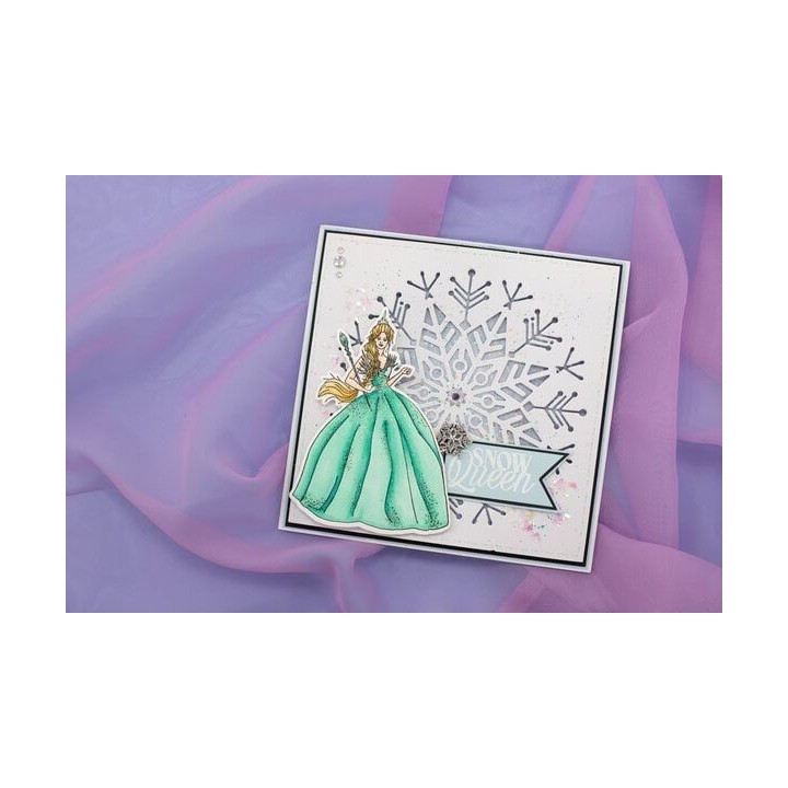 (S-SQ-STD-TSNQ)Crafter's Companion Sara Signature Stamp and Die The Snow Queen