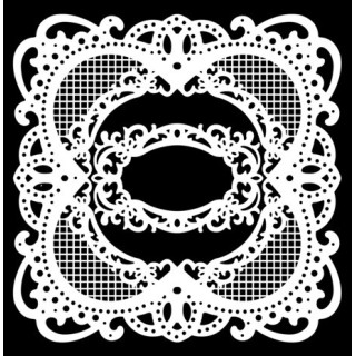 (NGA-VR-QPCE-OLP)Crafter's Companion Vintage Rose Pre-cut Elements Ornate Lace Panel