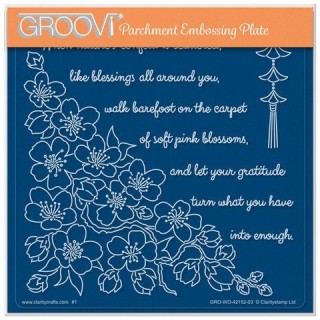 (GRO-WO-42152-03)Groovi Plate A5 LINDA'S WHEN NATURE'S CONFETTI IS SCATTERED COMPANION