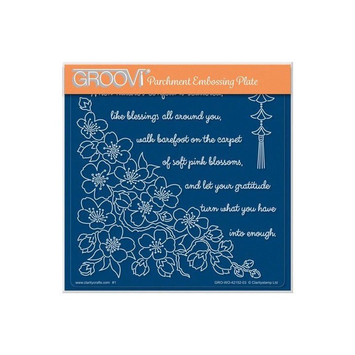 (GRO-WO-42152-03)Groovi Plate A5 LINDA'S WHEN NATURE'S CONFETTI IS SCATTERED COMPANION