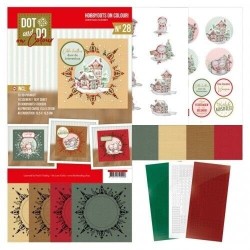 (DODOOC10028)Dot and Do on Colour 28 - Yvonne Creations - Christmas Scenery
