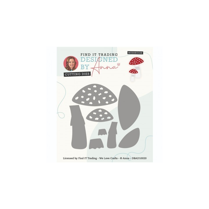 (DBAD10020)Designed By Anna - Mix And Match Cutting Dies - Mushrooms
