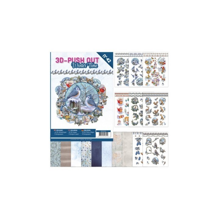 (3DPO10042)3D Push Out Book 42 - Winter Time