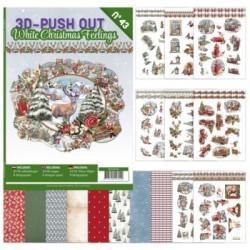 (3DPO10043)3D Push Out Book 43 - White Christmas Feelings
