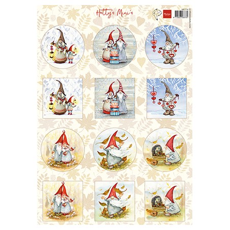 (HK1714)3D Hetty's Mini's - Gnomes
