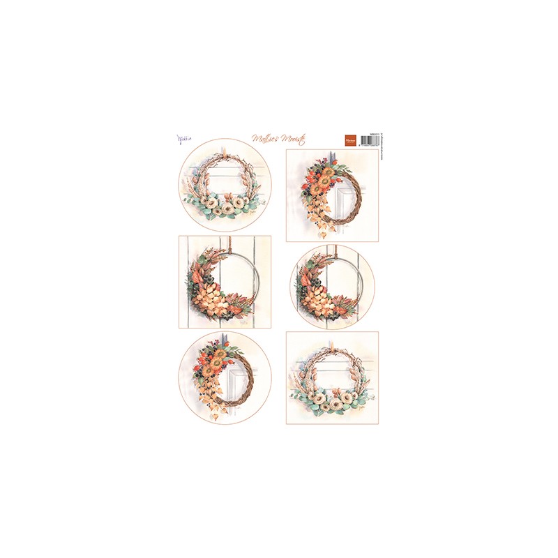 (MB0211)3D Mattie Mooiste - Autumn Wreaths