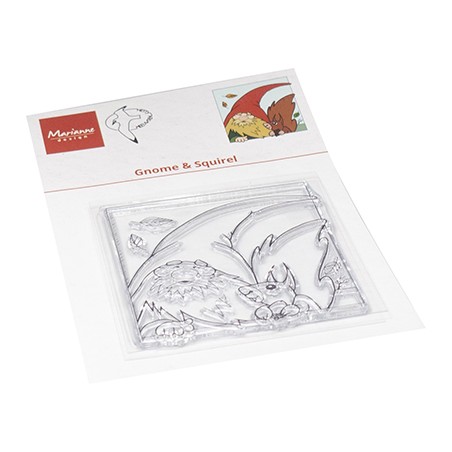 (HT1670)Clear stamp Hetty's Gnome & Squirrel