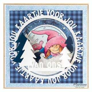 (HT1673)Clear stamp Hetty's Gnome & Penguin
