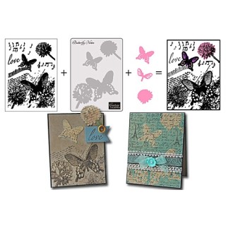 (CO723400)CC 3 in 1 set Butterfly Notes