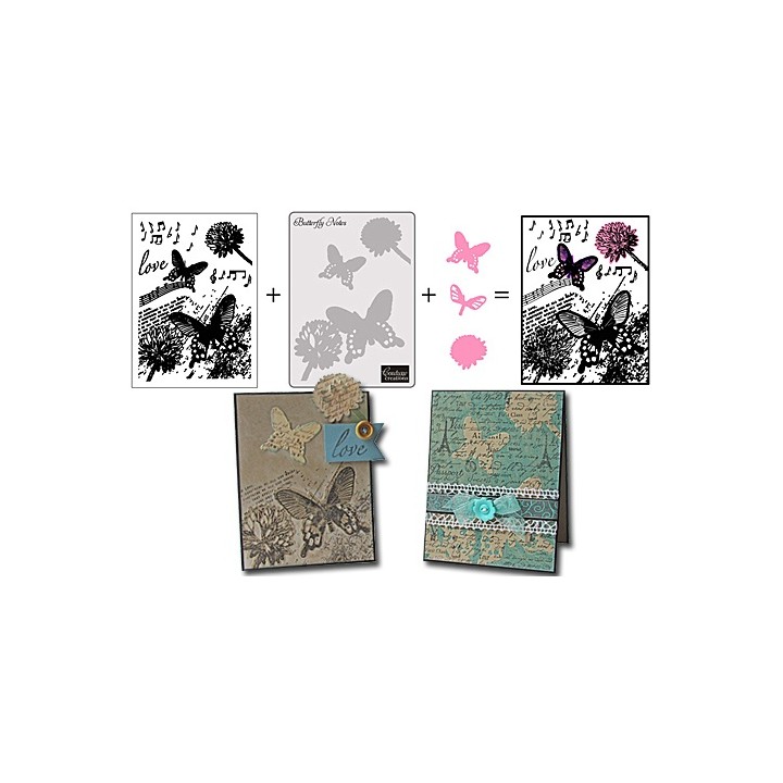 (CO723400)CC 3 in 1 set Butterfly Notes