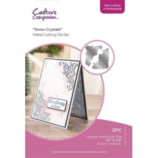 (CC-DCE-MD-SNOWC)Crafter's Companion Christmas Corner Cutting & Embossing Die Snow Crystals