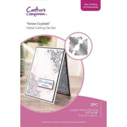 (CC-DCE-MD-SNOWC)Crafter's Companion Christmas Corner Cutting & Embossing Die Snow Crystals