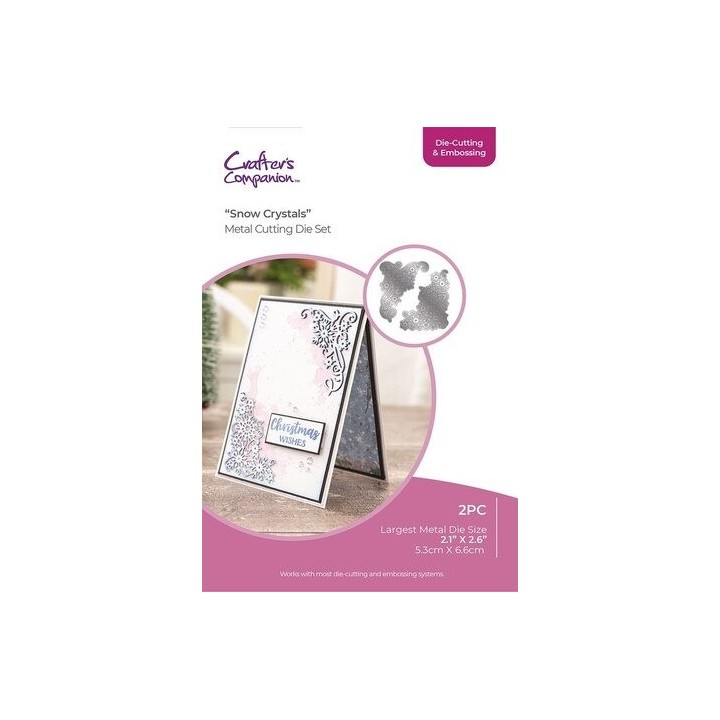 (CC-DCE-MD-SNOWC)Crafter's Companion Christmas Corner Cutting & Embossing Die Snow Crystals