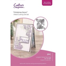 (CC-DCE-MD-CHDE)Crafter's Companion Christmas Corner Cutting & Embossing Die Christmas Decor