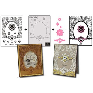 (CO723402)CC 3 in 1 set Floral Wreath