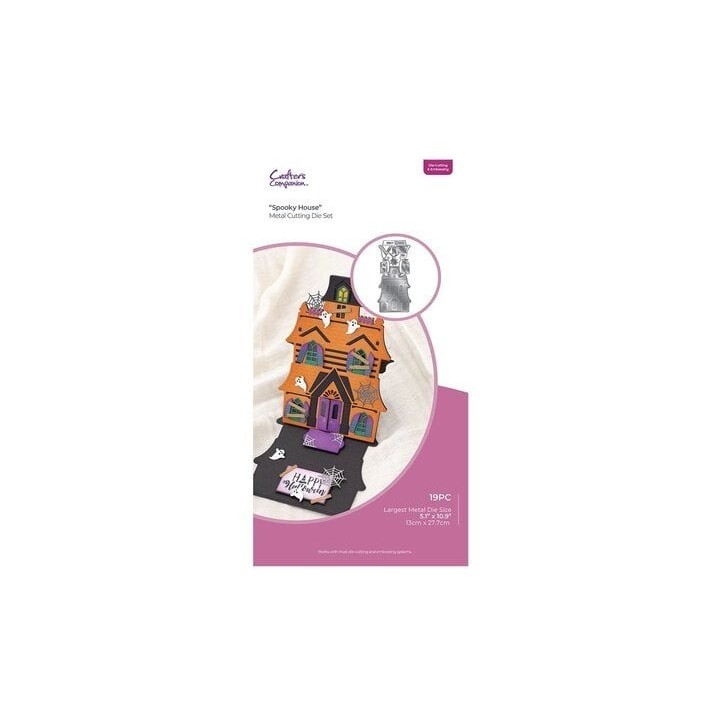 (CC-DCE-MD-SPHO)Crafter's Companion 3-in-1 Create-a-Card Cutting & Embossing Die Spooky House