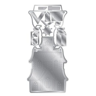 (CC-DCE-MD-SPHO)Crafter's Companion 3-in-1 Create-a-Card Cutting & Embossing Die Spooky House